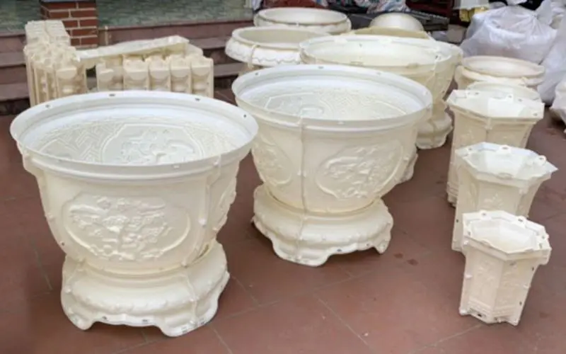 cách làm khuôn chậu cảnh bằng composite 